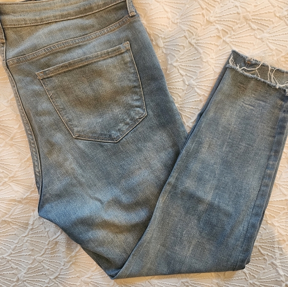 Old Navy Rockstar Super Skinny Mid Rise Women's Jeans - Blue Denim - Picture 6 of 11